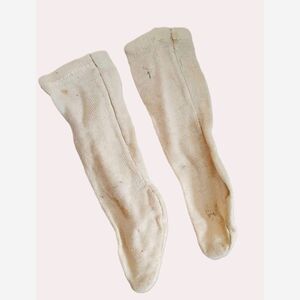 Antique Cotton Doll Socks for 12 to 16 Inch Bisque or Composition Doll